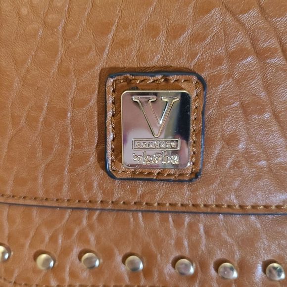 V Couture by Kooba brown studded crossbody with adjustable strap - Picture 2 of 16